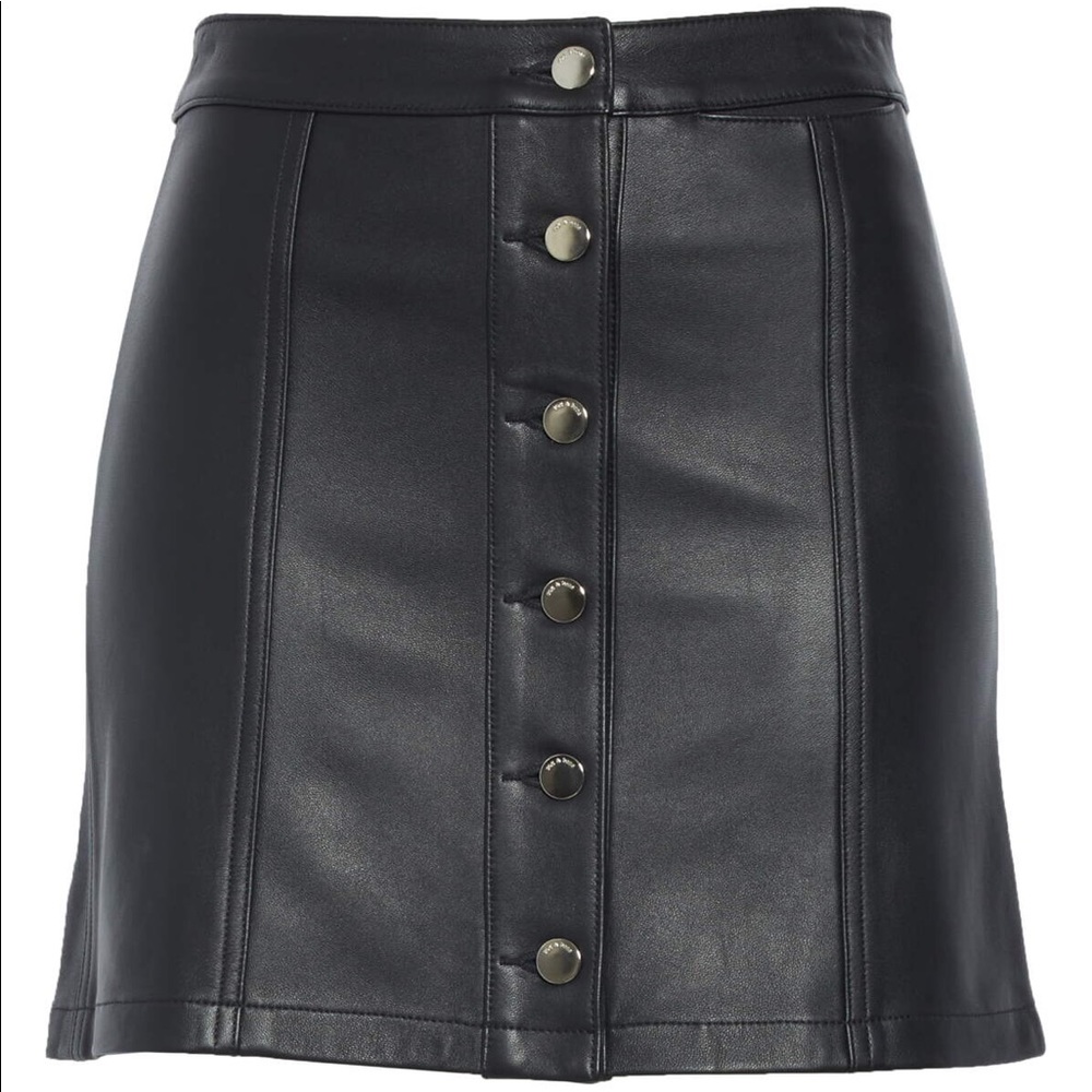 Rag & Bone Rosie Lambskin Skirt NWT